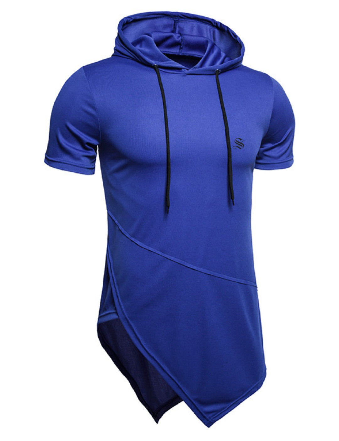 Quzima - Hood T-shirt With Straps for Men - Sarman Fashion - Wholesale Clothing Fashion Brand for Men from Canada
