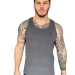 Raguel - Grey Tank Top for Men - Sarman Fashion - Wholesale Clothing Fashion Brand for Men from Canada