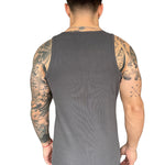 Raguel - Grey Tank Top for Men - Sarman Fashion - Wholesale Clothing Fashion Brand for Men from Canada