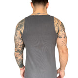 Raguel - Grey Tank Top for Men - Sarman Fashion - Wholesale Clothing Fashion Brand for Men from Canada