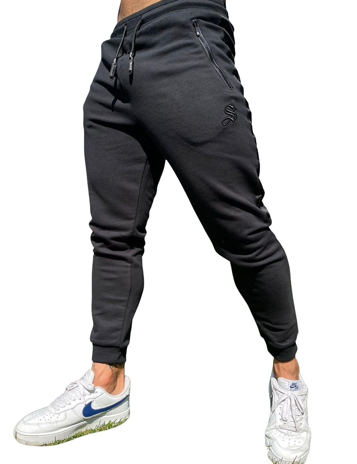 Raid - Black Track Pant for Men (PRE-ORDER DISPATCH DATE 25 DECEMBER 2021) - Sarman Fashion - Wholesale Clothing Fashion Brand for Men from Canada