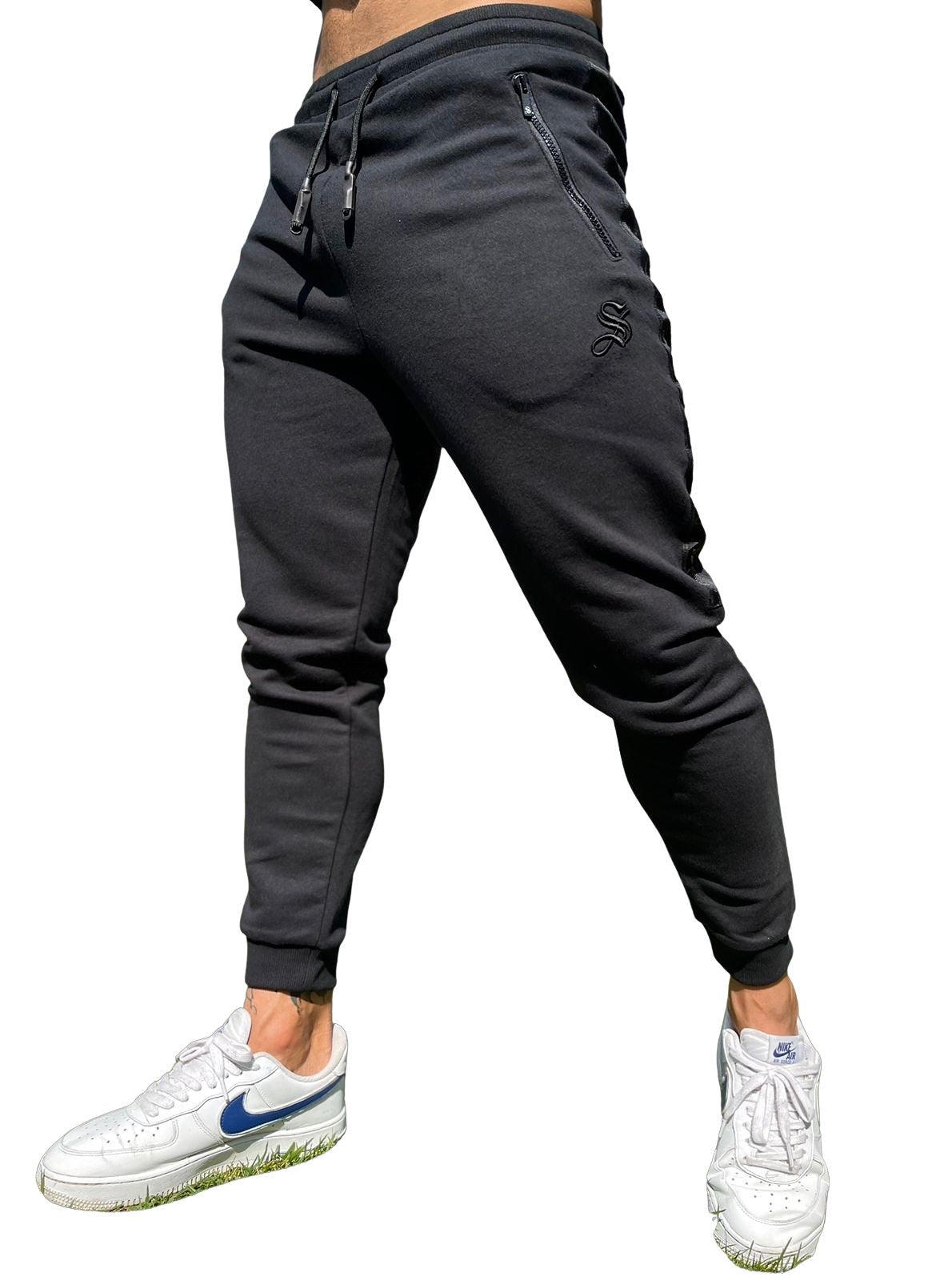 Raid - Black Track Pant for Men (PRE-ORDER DISPATCH DATE 25 DECEMBER 2021) - Sarman Fashion - Wholesale Clothing Fashion Brand for Men from Canada