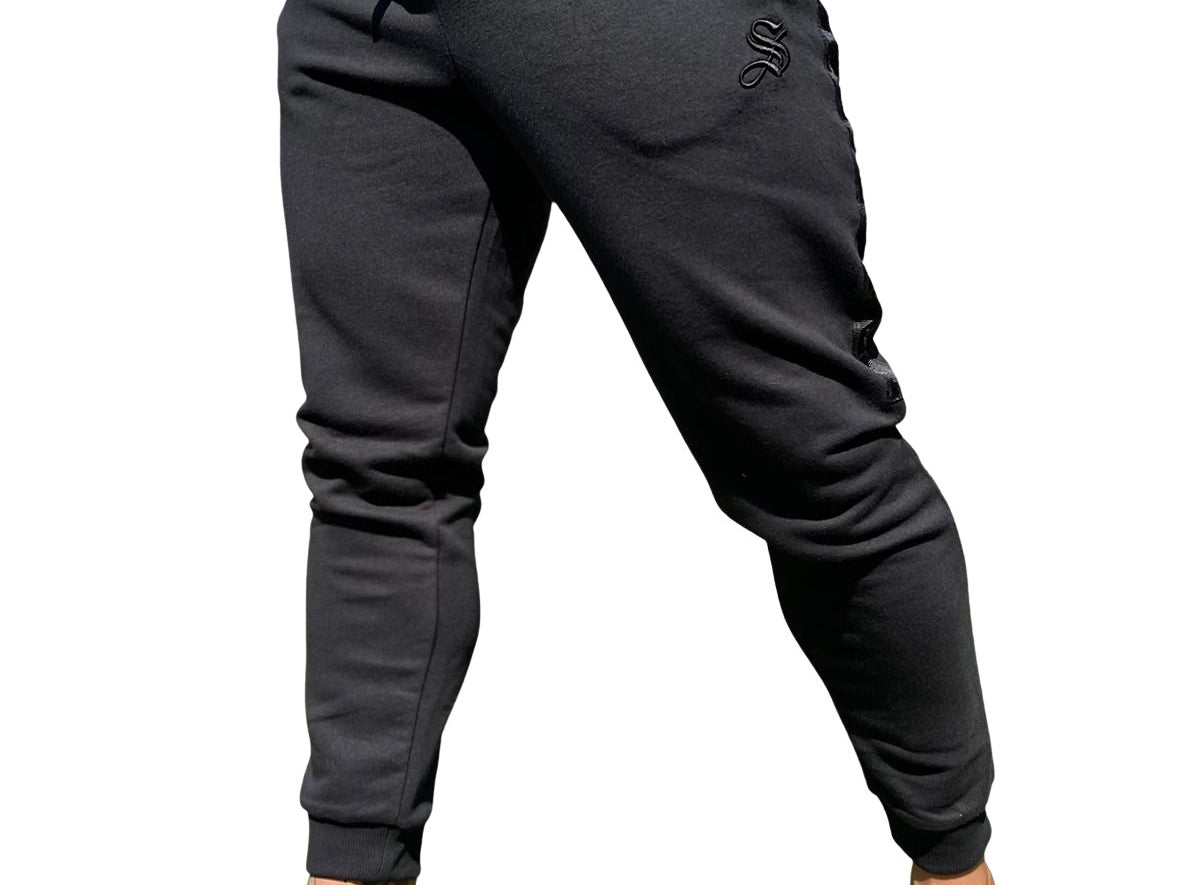 Raid - Black Track Pant for Men (PRE-ORDER DISPATCH DATE 25 DECEMBER 2021) - Sarman Fashion - Wholesale Clothing Fashion Brand for Men from Canada