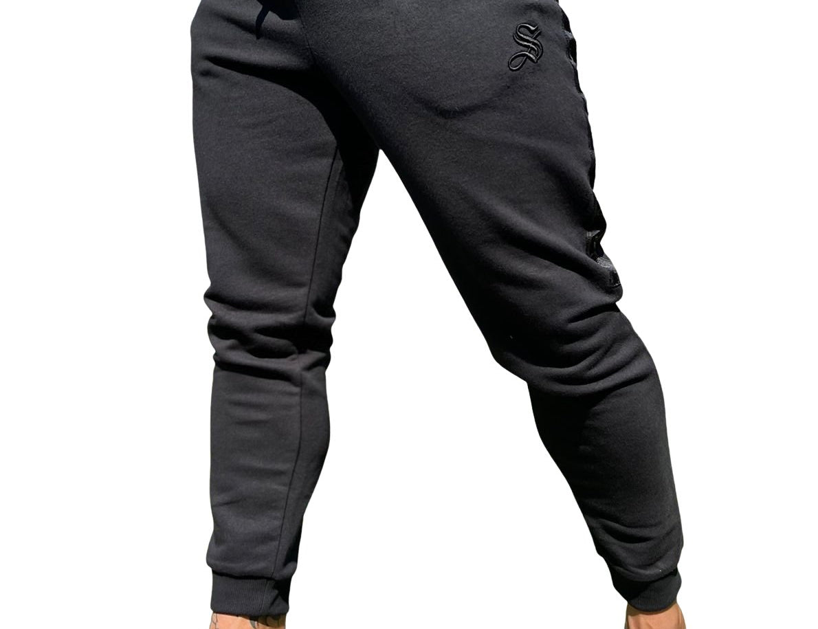 Raid - Black Track Pant for Men (PRE-ORDER DISPATCH DATE 25 DECEMBER 2021) - Sarman Fashion - Wholesale Clothing Fashion Brand for Men from Canada