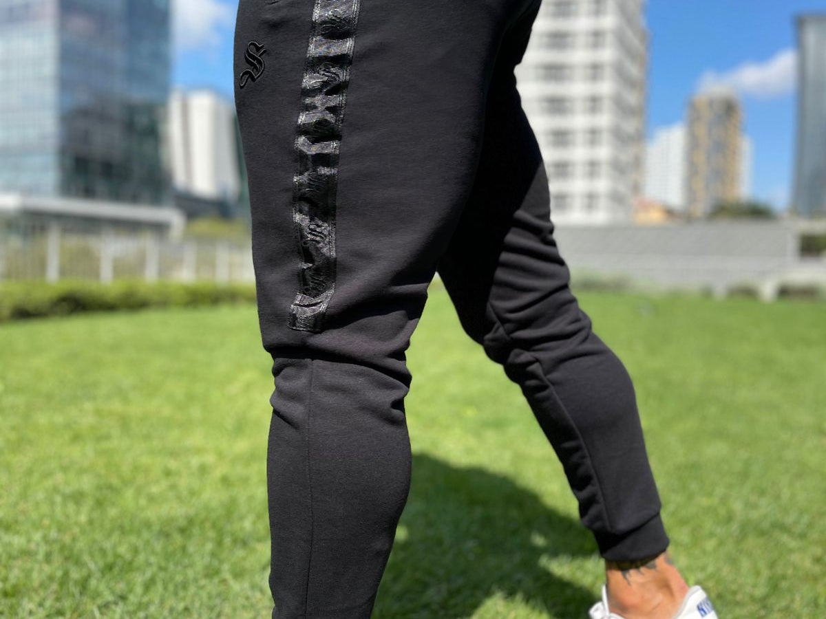 Raid - Black Track Pant for Men (PRE-ORDER DISPATCH DATE 25 DECEMBER 2021) - Sarman Fashion - Wholesale Clothing Fashion Brand for Men from Canada