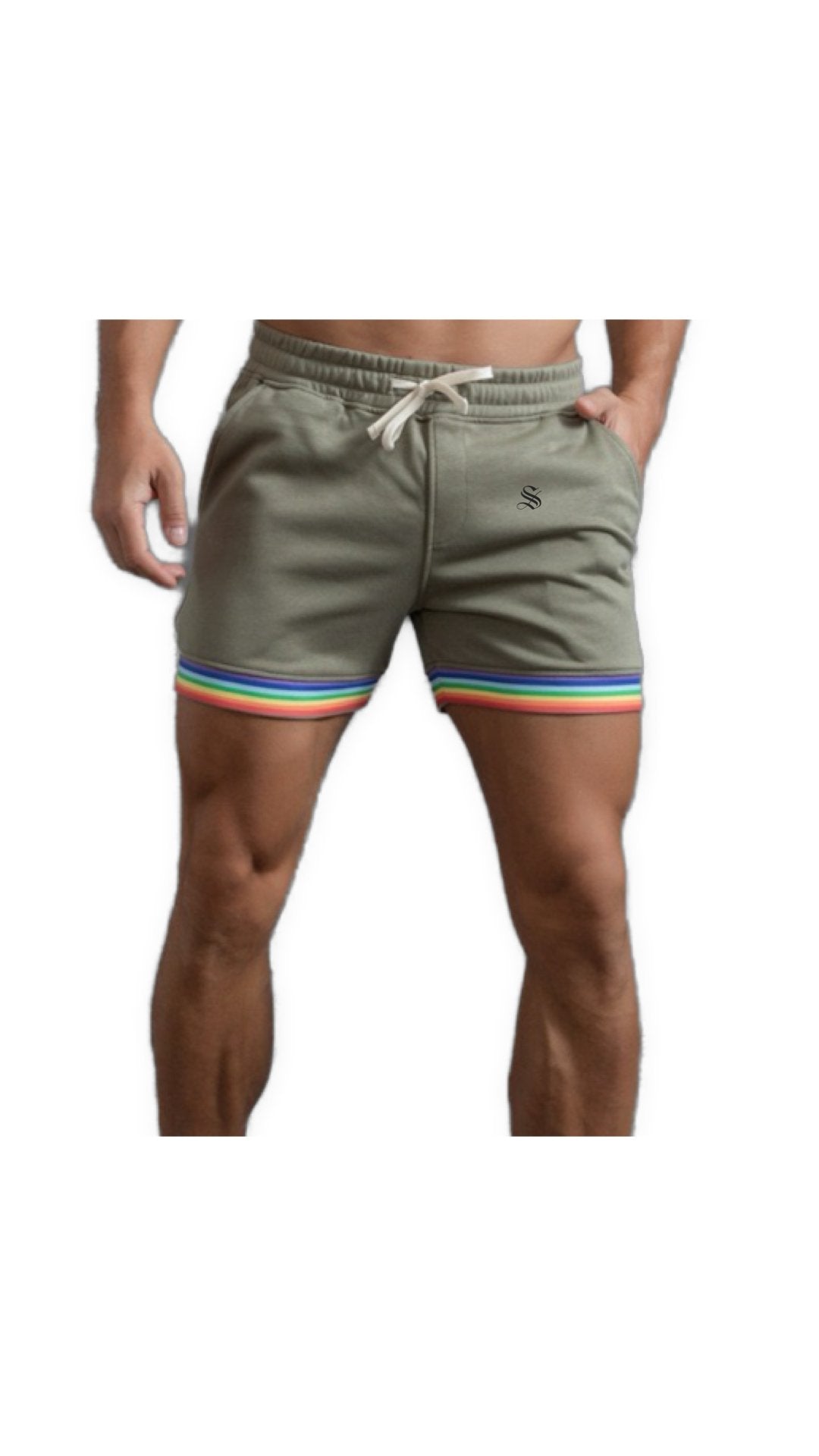 Rainbow - Shorts for Men - Sarman Fashion - Wholesale Clothing Fashion Brand for Men from Canada