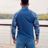 Rambo 2- Blue Long Sleeves Shirt for Men (PRE-ORDER DISPATCH DATE 1 JULY 2022) - Sarman Fashion - Wholesale Clothing Fashion Brand for Men from Canada