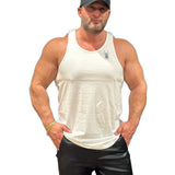 Ranch - White Tank Top for Men - Sarman Fashion - Wholesale Clothing Fashion Brand for Men from Canada