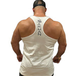 Ranch - White Tank Top for Men - Sarman Fashion - Wholesale Clothing Fashion Brand for Men from Canada