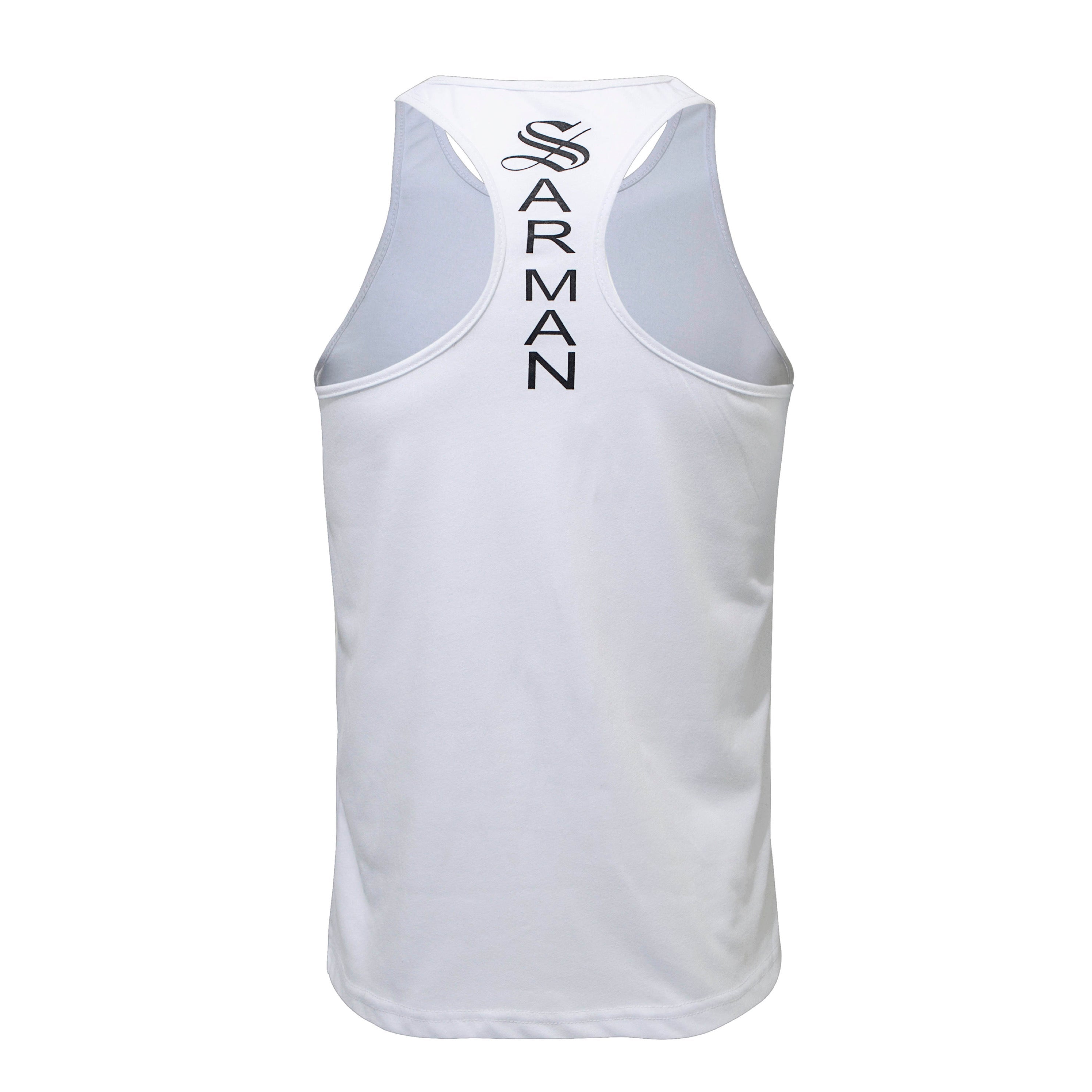 Ranch - White Tank Top for Men (PRE-ORDER DISPATCH DATE 10 SEPTEMBER 2023) - Sarman Fashion - Wholesale Clothing Fashion Brand for Men from Canada