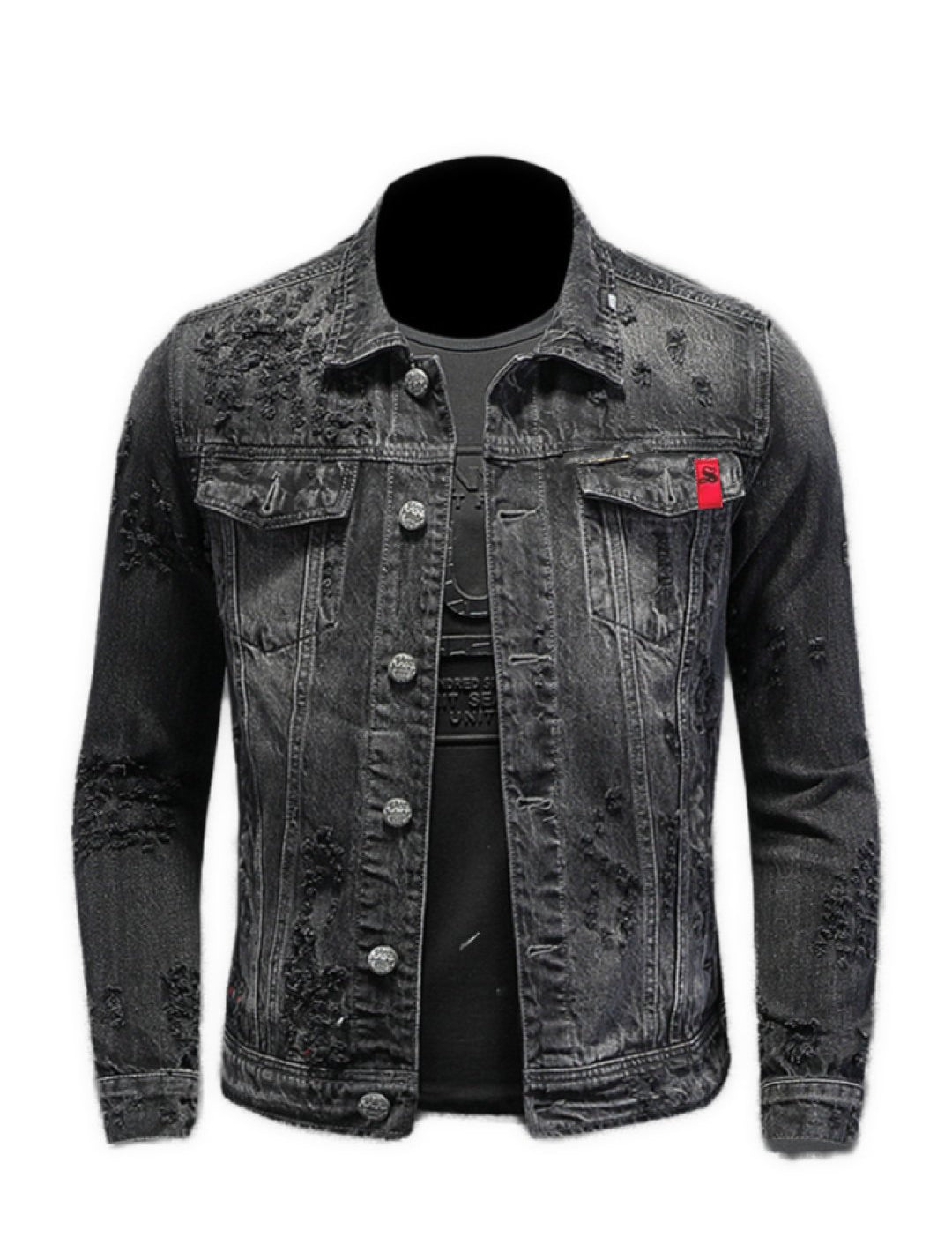 Razdelinka - Long Sleeve Jeans Jacket for Men - Sarman Fashion - Wholesale Clothing Fashion Brand for Men from Canada