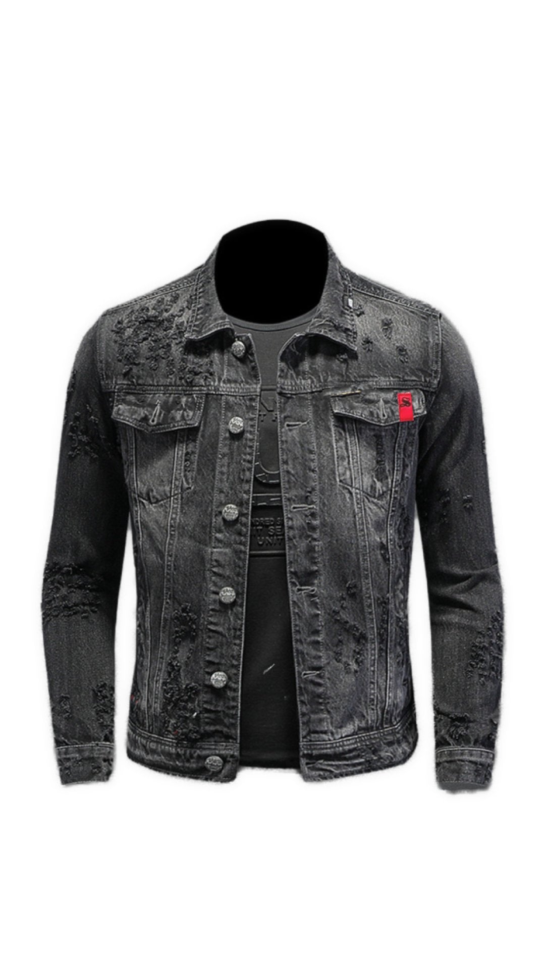 Razdelinka - Long Sleeve Jeans Jacket for Men - Sarman Fashion - Wholesale Clothing Fashion Brand for Men from Canada