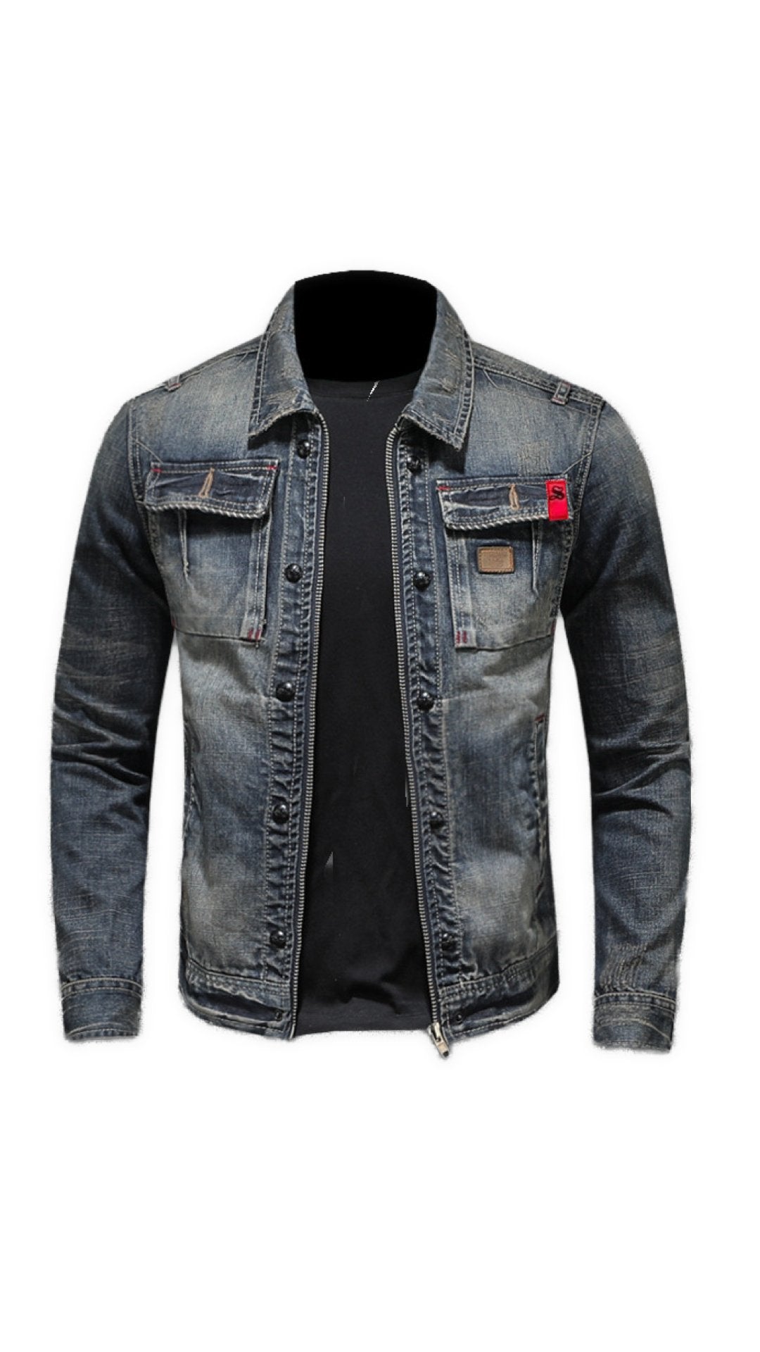 RBCT - Long Sleeve Jeans Jacket for Men - Sarman Fashion - Wholesale Clothing Fashion Brand for Men from Canada