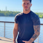 Reckless - Black T-Shirt for Men (PRE-ORDER DISPATCH DATE 25 September 2024) - Sarman Fashion - Wholesale Clothing Fashion Brand for Men from Canada