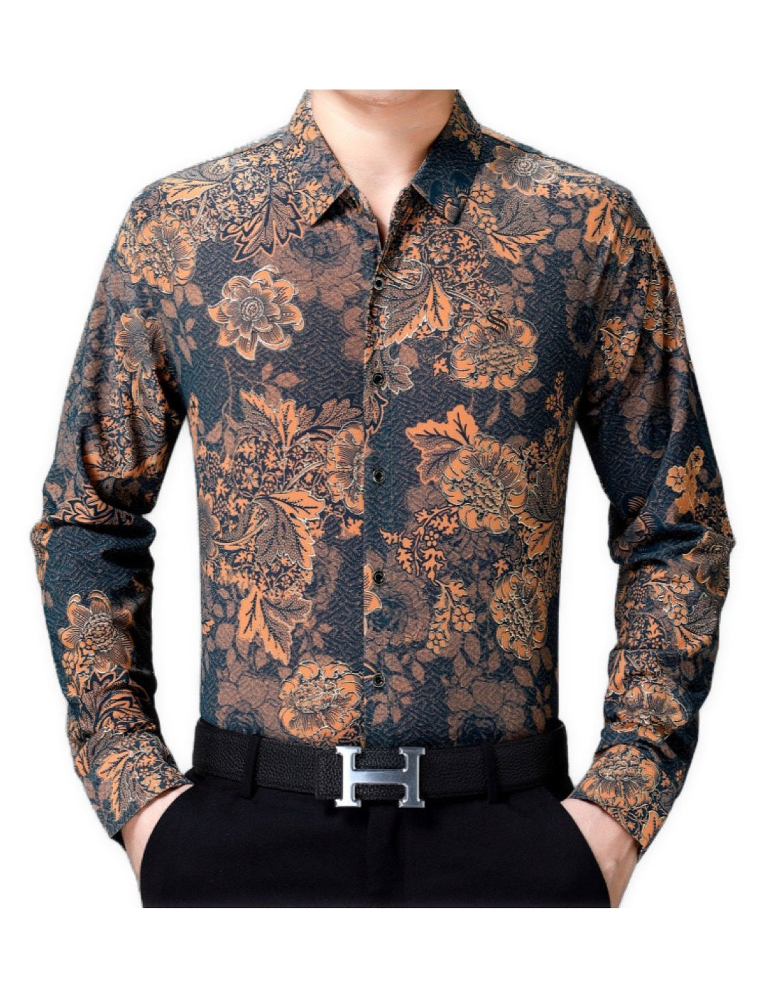 Redeva - Long Sleeves Shirt for Men - Sarman Fashion - Wholesale Clothing Fashion Brand for Men from Canada