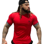 RedLine- Red T-Shirt for Men - Sarman Fashion - Wholesale Clothing Fashion Brand for Men from Canada