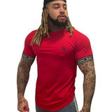 RedLine- Red T-Shirt for Men - Sarman Fashion - Wholesale Clothing Fashion Brand for Men from Canada