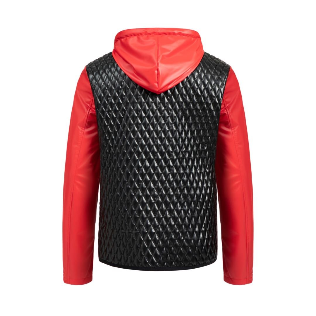 Robin 3 - Black/Red Jacket for Men (PRE-ORDER DISPATCH DATE 15 AUGUST 2023) - Sarman Fashion - Wholesale Clothing Fashion Brand for Men from Canada