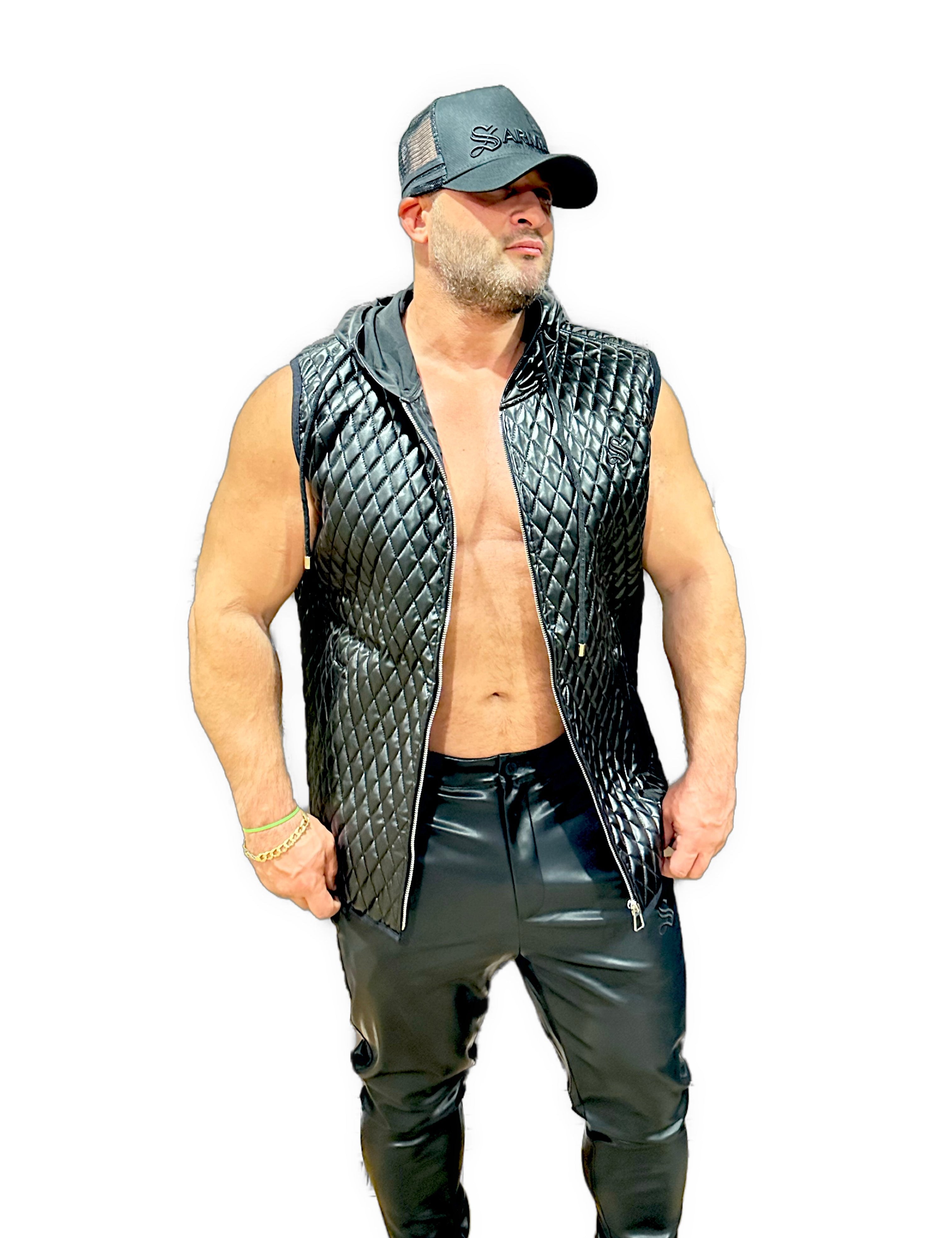 Robin 4 - Black Jacket for Men - Sarman Fashion - Wholesale Clothing Fashion Brand for Men from Canada