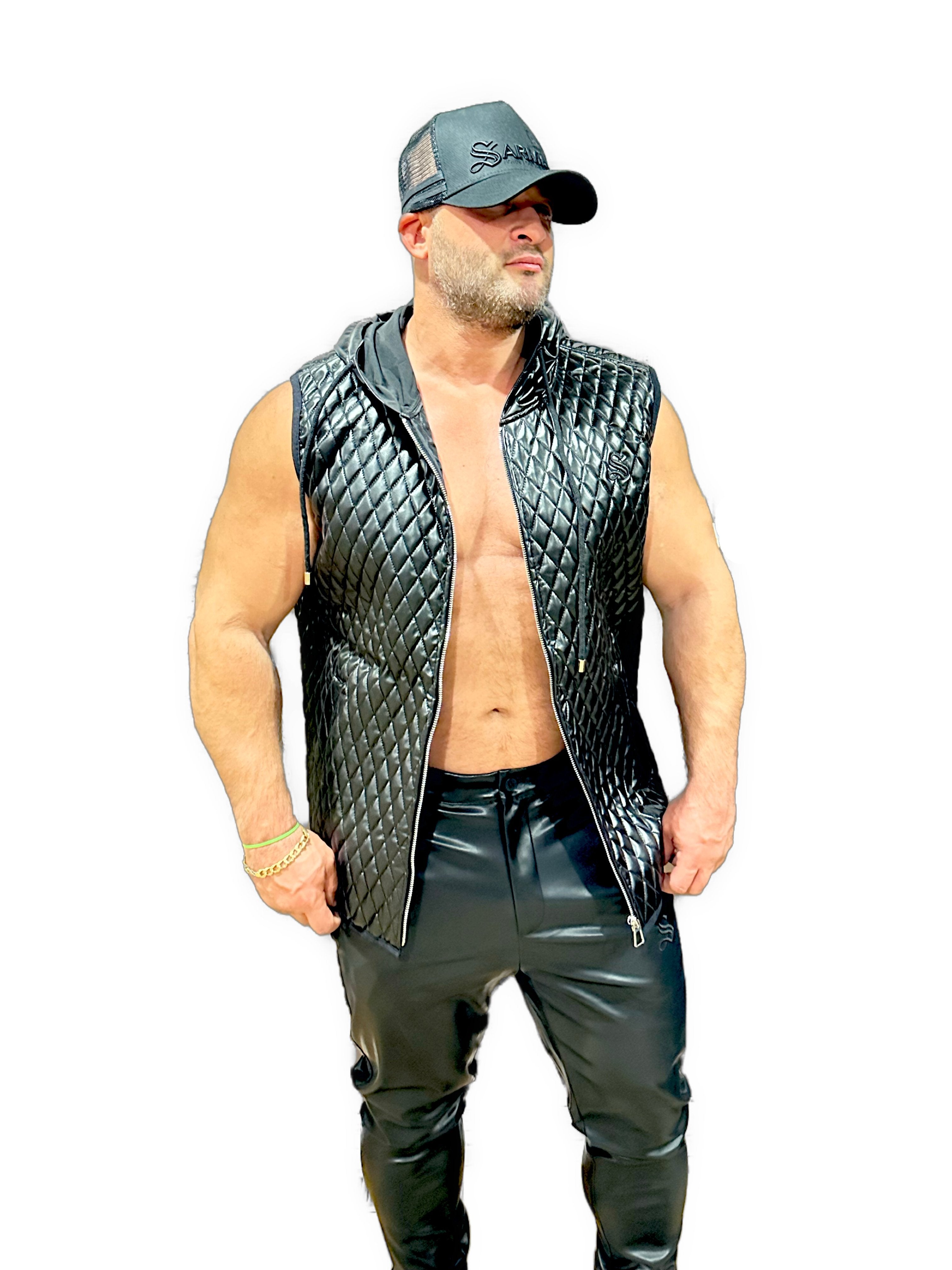 Robin 4 - Black Jacket for Men - Sarman Fashion - Wholesale Clothing Fashion Brand for Men from Canada