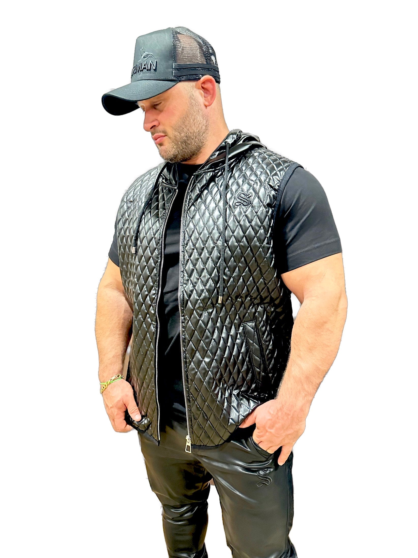 Robin 4 - Black Jacket for Men - Sarman Fashion - Wholesale Clothing Fashion Brand for Men from Canada