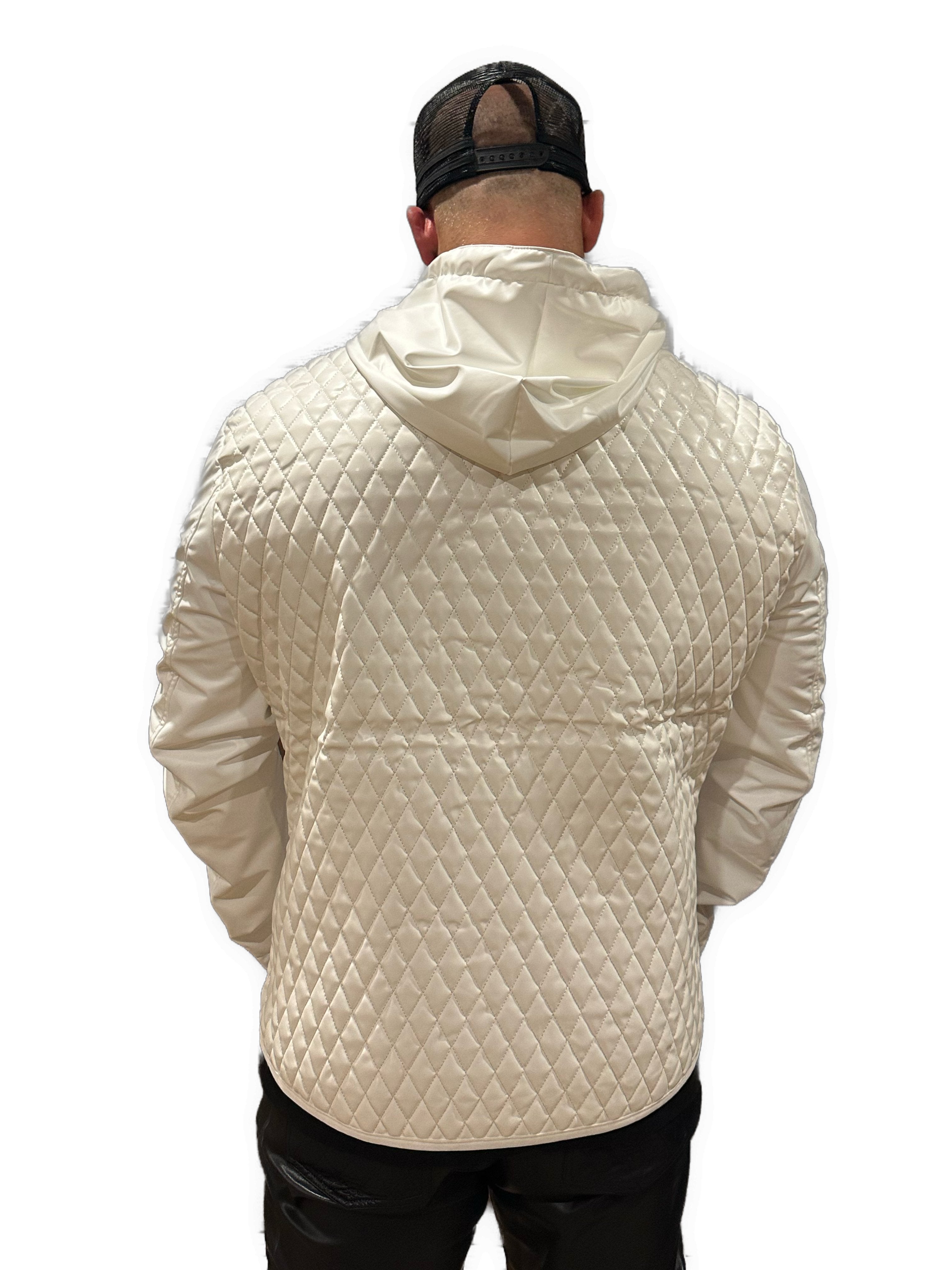 Robin 6 - White Jacket for Men - Sarman Fashion - Wholesale Clothing Fashion Brand for Men from Canada