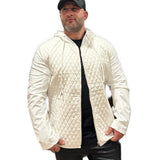 Robin 6 - White Jacket for Men - Sarman Fashion - Wholesale Clothing Fashion Brand for Men from Canada