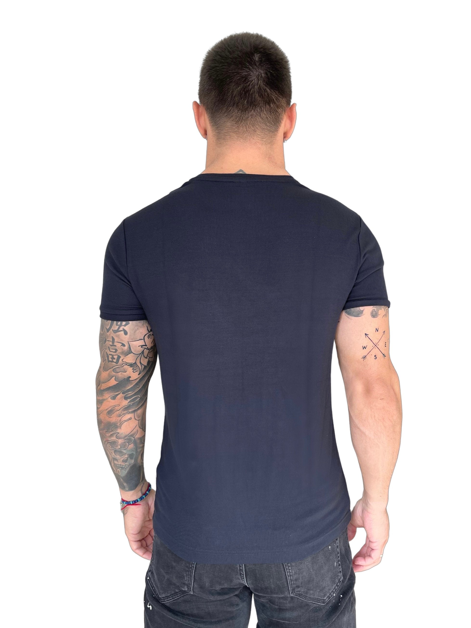 RotterDam - Black T-Shirt for Men (PRE-ORDER DISPATCH DATE 15 APRIL 2023) - Sarman Fashion - Wholesale Clothing Fashion Brand for Men from Canada