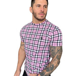 RUBIKS CUBE - Pink T-shirt for Men (PRE-ORDER DISPATCH DATE 30 NOVEMBER 2022) - Sarman Fashion - Wholesale Clothing Fashion Brand for Men from Canada