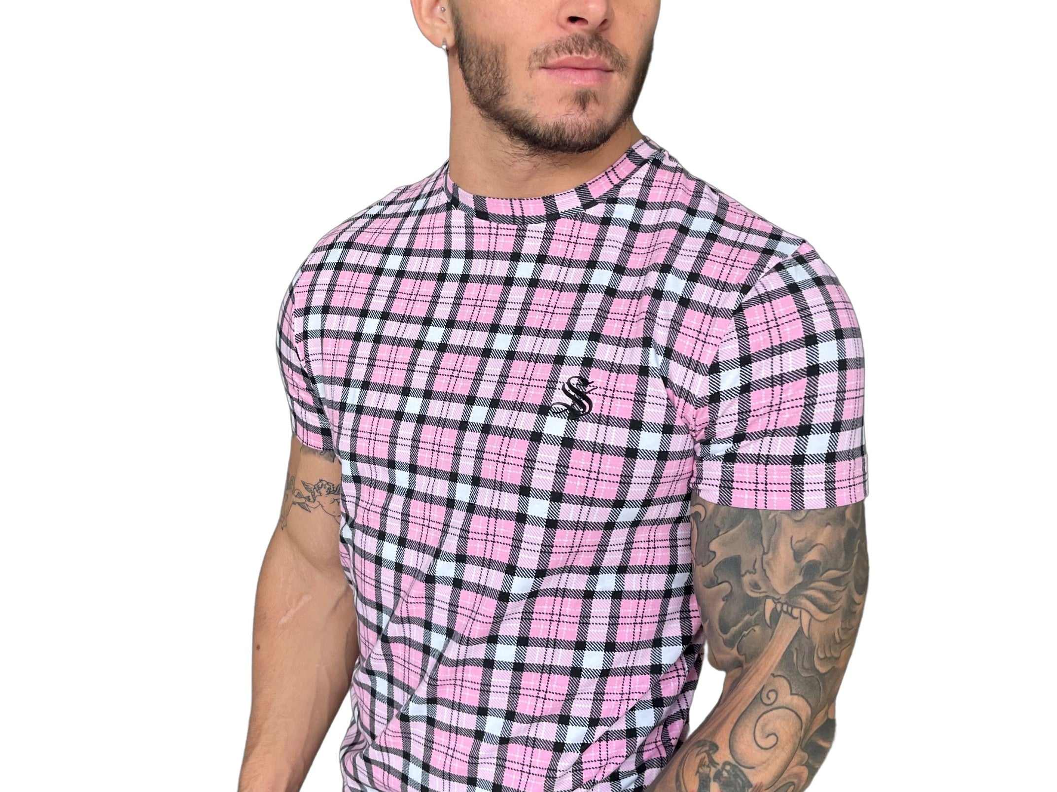 RUBIKS CUBE - Pink T-shirt for Men (PRE-ORDER DISPATCH DATE 30 NOVEMBER 2022) - Sarman Fashion - Wholesale Clothing Fashion Brand for Men from Canada