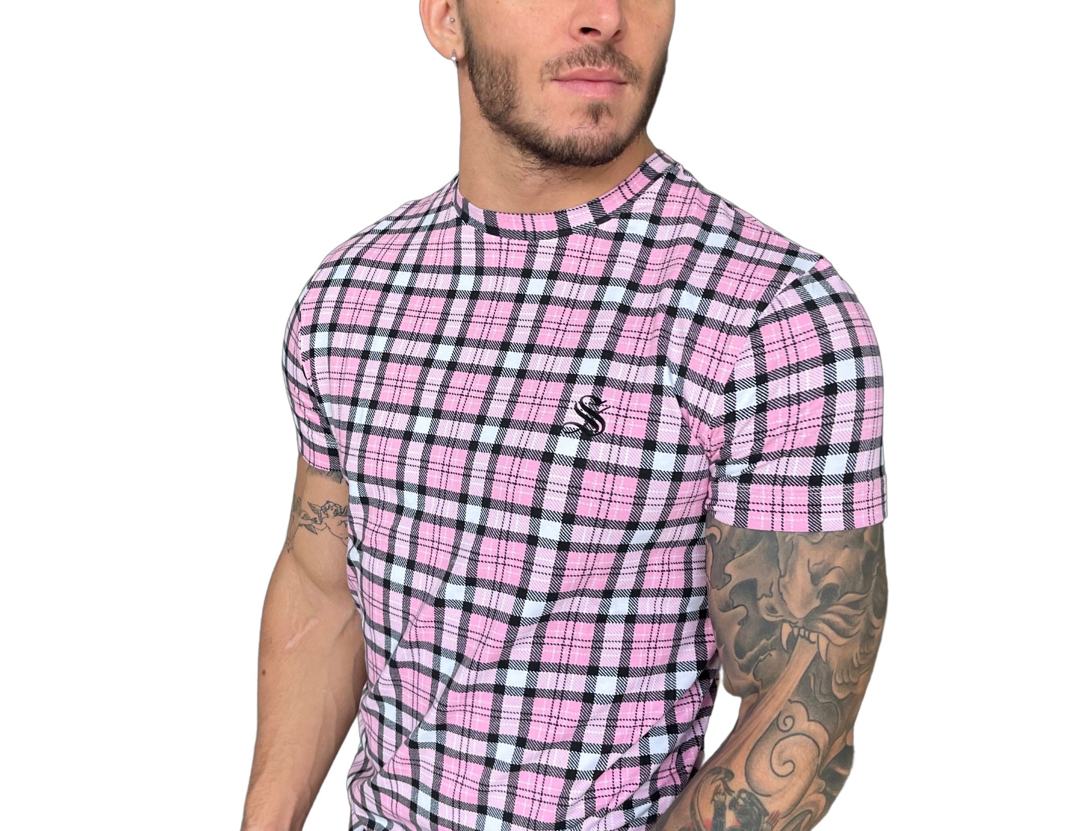 RUBIKS CUBE - Pink T-shirt for Men (PRE-ORDER DISPATCH DATE 30 NOVEMBER 2022) - Sarman Fashion - Wholesale Clothing Fashion Brand for Men from Canada