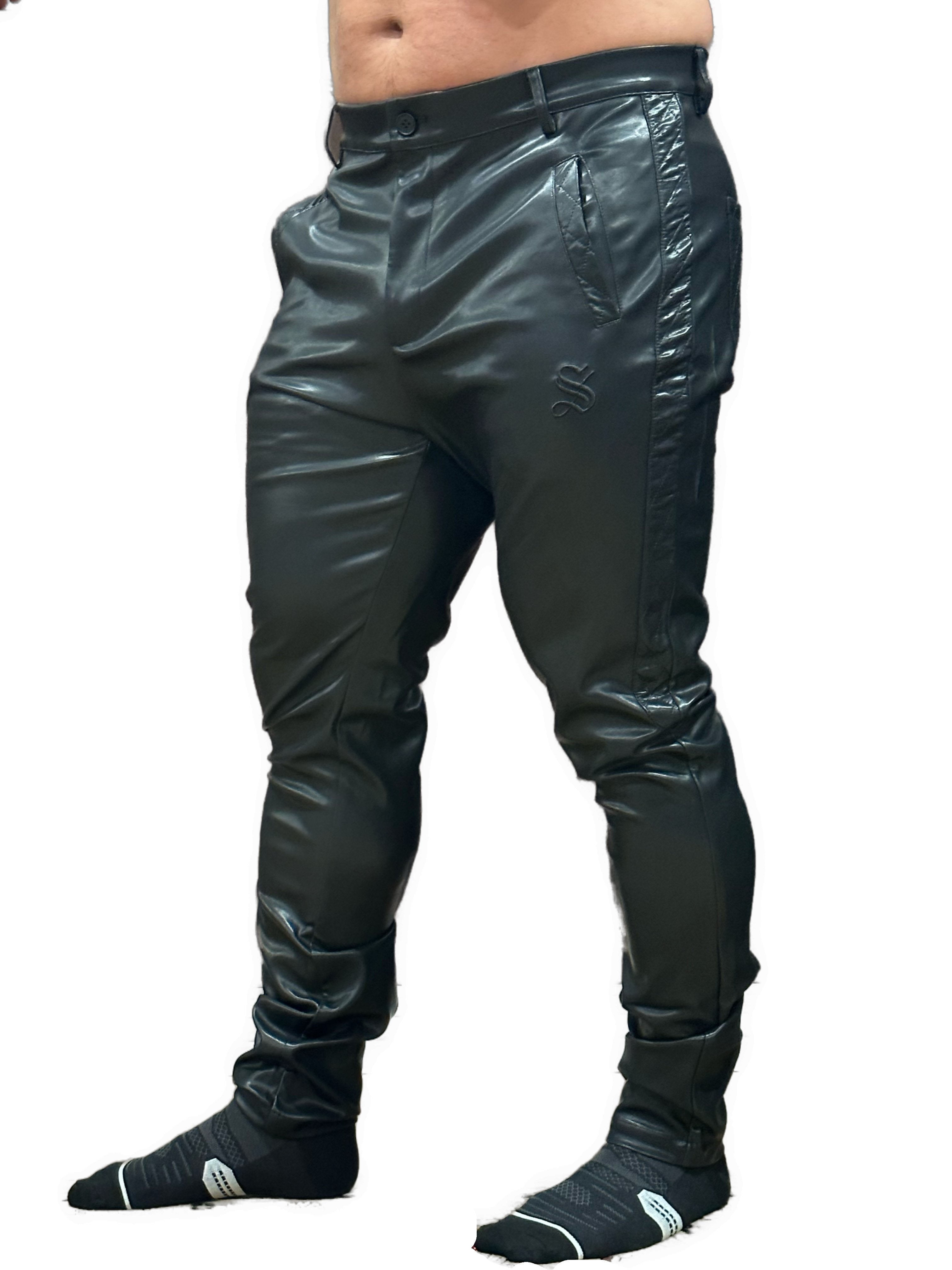 Sapio - Black Skinny Legs Pants for Men - Sarman Fashion - Wholesale Clothing Fashion Brand for Men from Canada