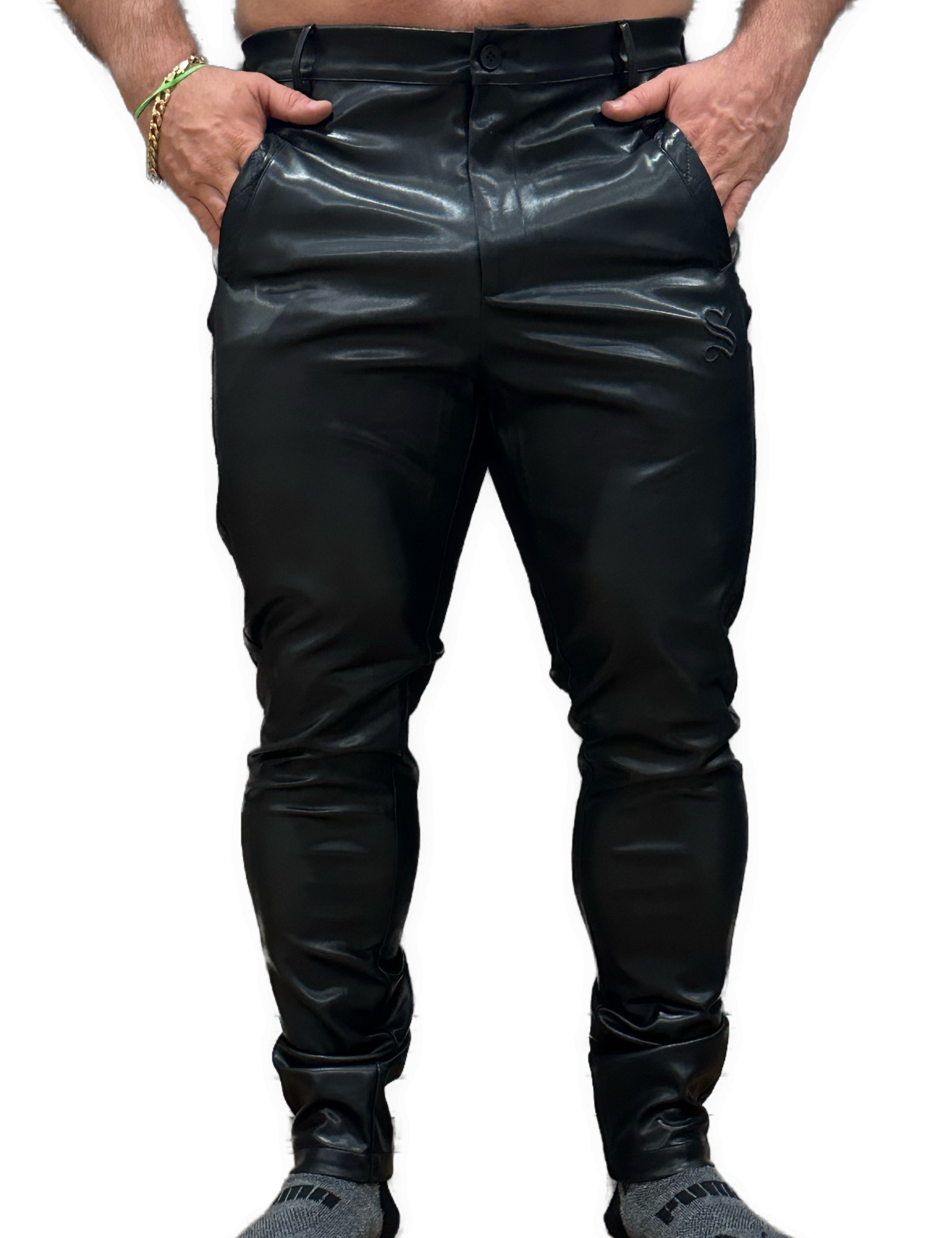 Sapio - Black Skinny Legs Pants for Men - Sarman Fashion - Wholesale Clothing Fashion Brand for Men from Canada