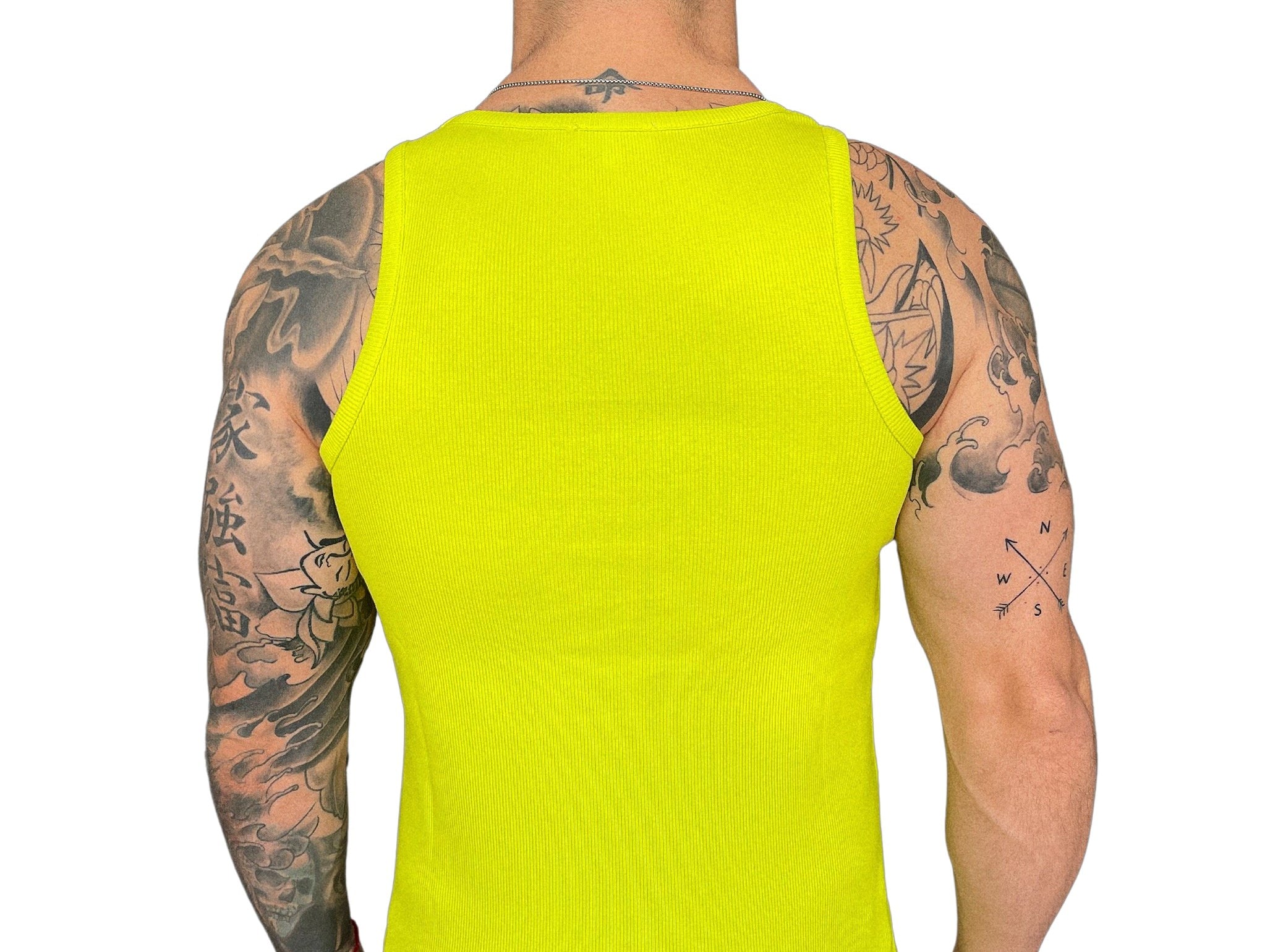 Sariel - Yellow Tank Top for Men - Sarman Fashion - Wholesale Clothing Fashion Brand for Men from Canada