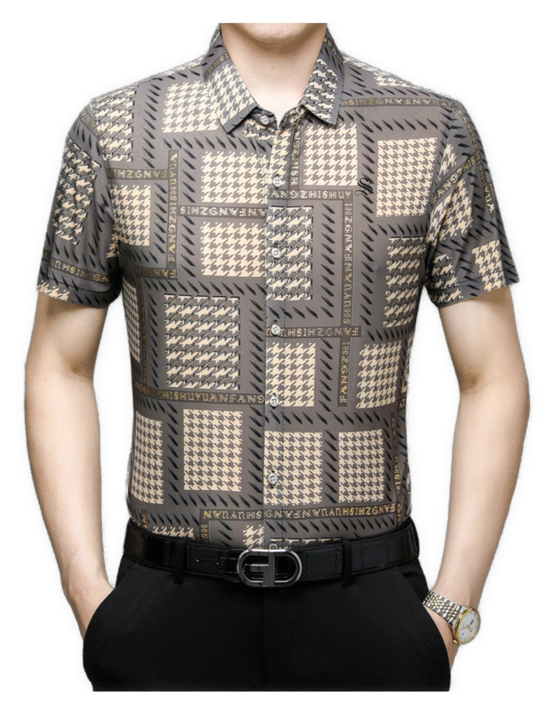SDSE - Short Sleeves Shirt for Men - Sarman Fashion - Wholesale Clothing Fashion Brand for Men from Canada