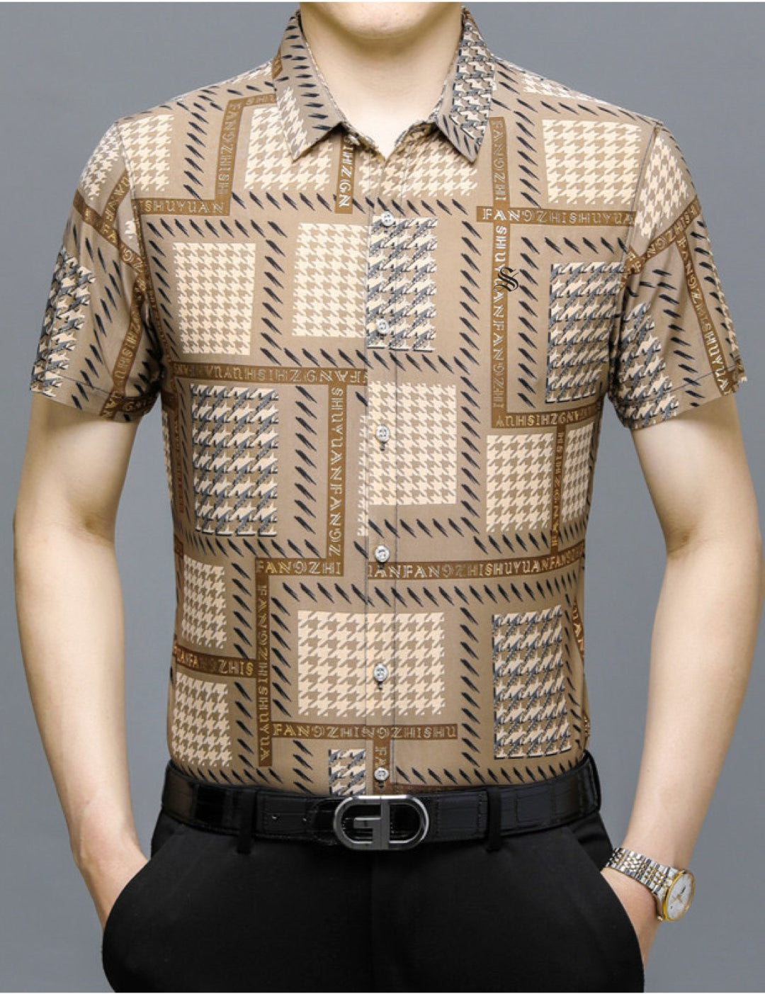 SDSE - Short Sleeves Shirt for Men - Sarman Fashion - Wholesale Clothing Fashion Brand for Men from Canada