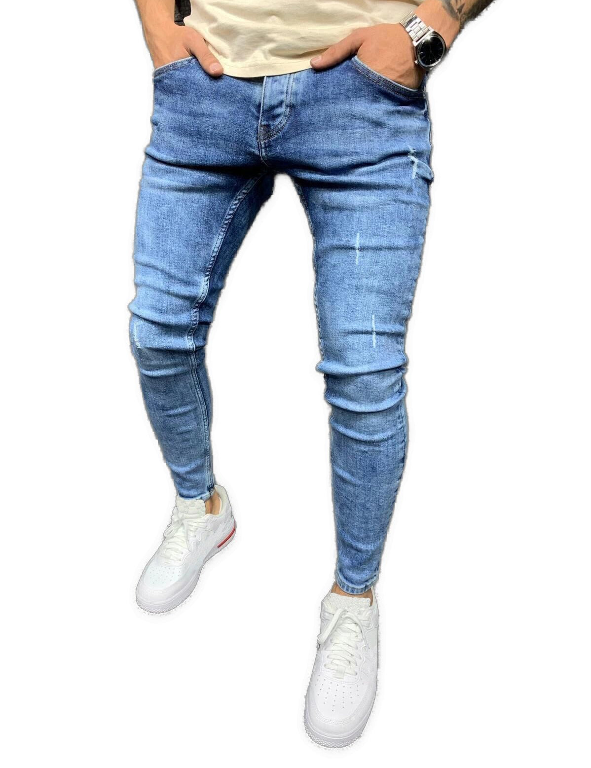 SDT - Skinny Legs Denim Jeans for Men - Sarman Fashion - Wholesale Clothing Fashion Brand for Men from Canada