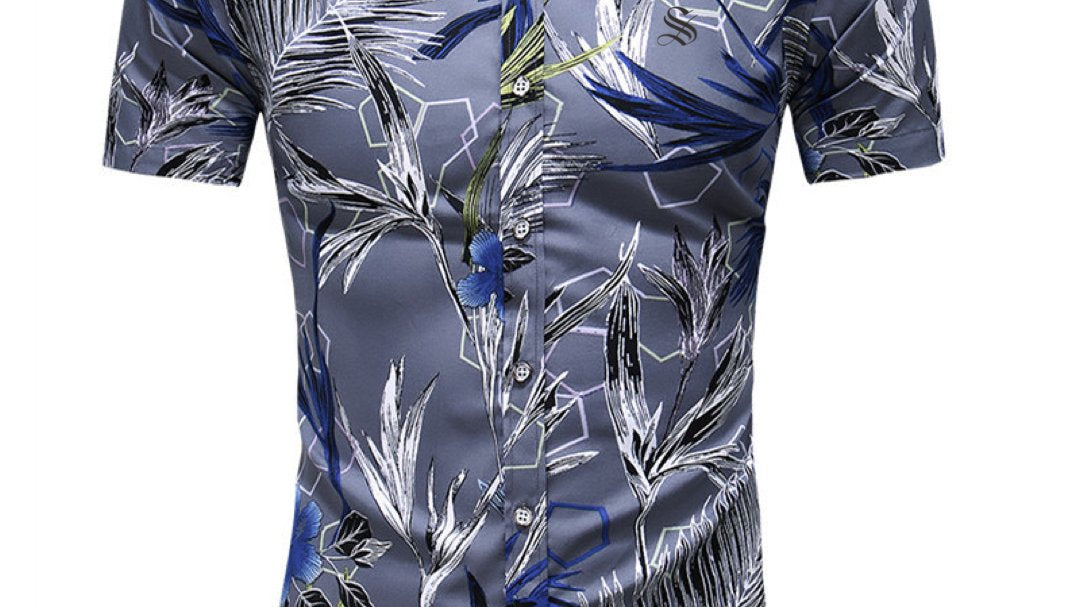 Serinki - Short Sleeves Shirt for Men - Sarman Fashion - Wholesale Clothing Fashion Brand for Men from Canada