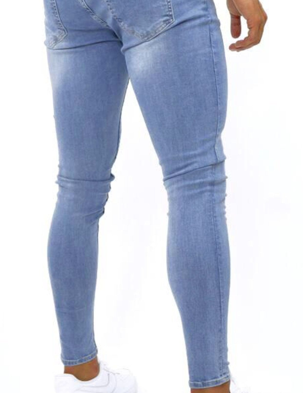 Shy Angel - Light Blue Skinny Jeans for Men (PRE-ORDER DISPATCH DATE 25 September 2024) - Sarman Fashion - Wholesale Clothing Fashion Brand for Men from Canada