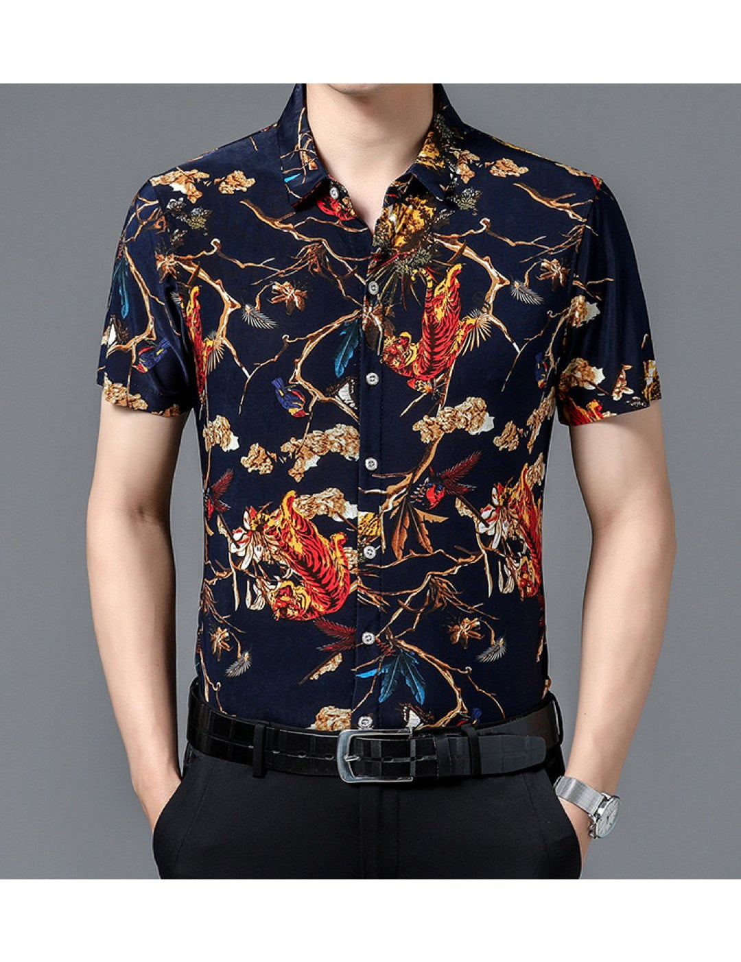 Siziza - Short Sleeves Shirt for Men - Sarman Fashion - Wholesale Clothing Fashion Brand for Men from Canada