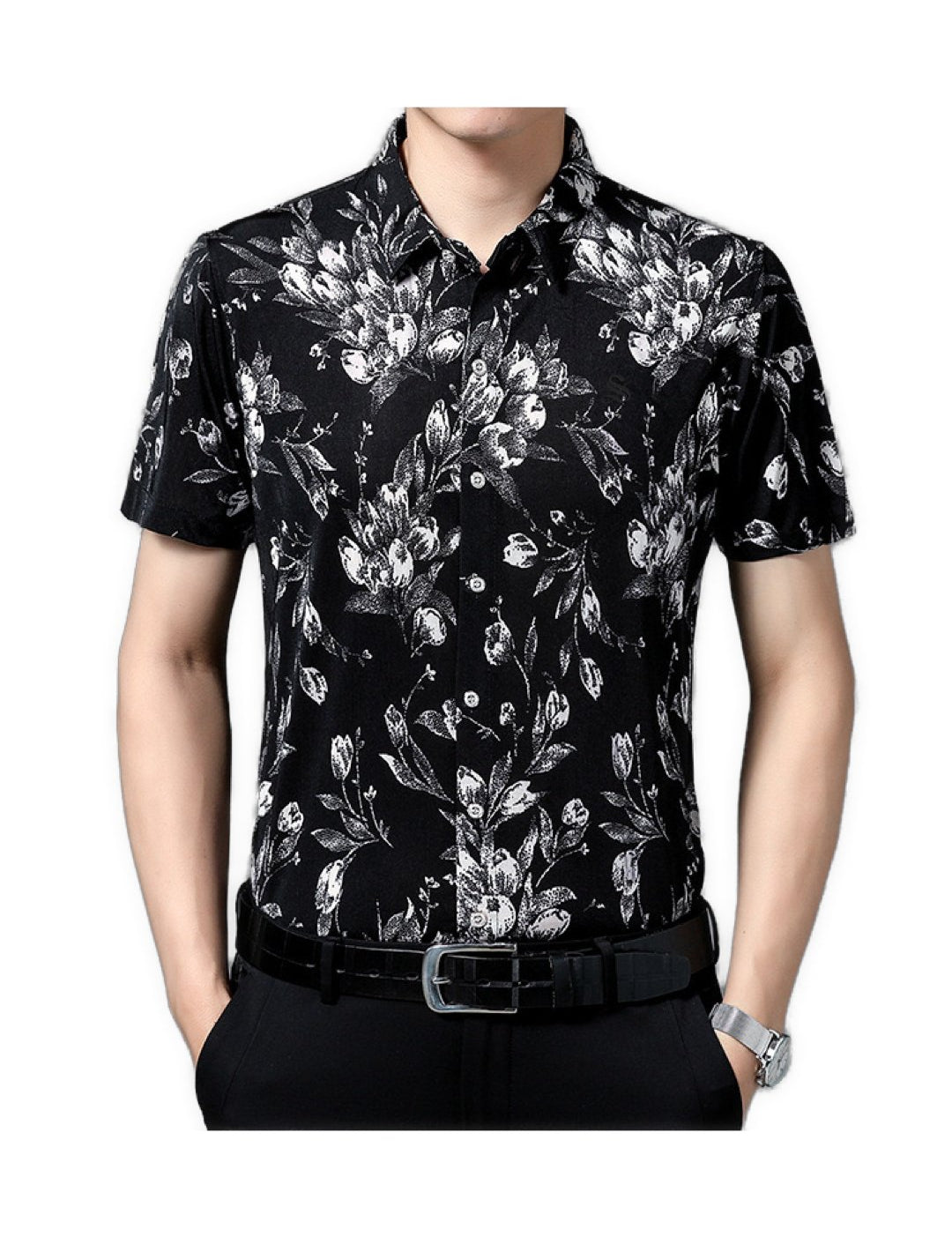 Siziza - Short Sleeves Shirt for Men - Sarman Fashion - Wholesale Clothing Fashion Brand for Men from Canada