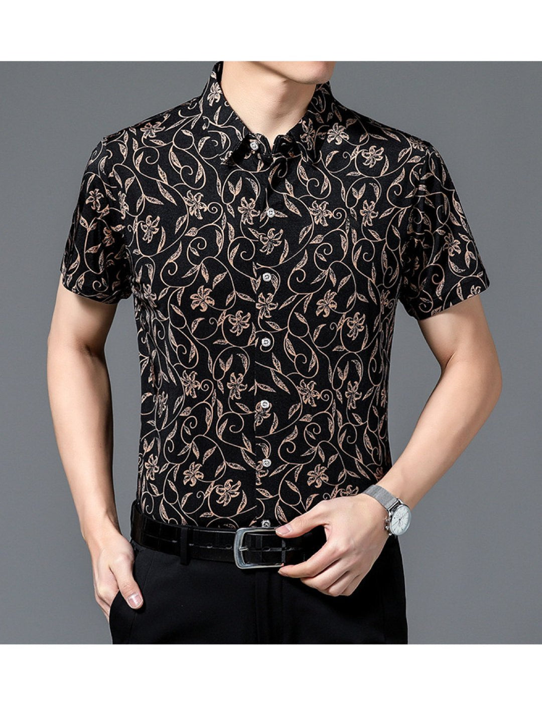 Siziza - Short Sleeves Shirt for Men - Sarman Fashion - Wholesale Clothing Fashion Brand for Men from Canada