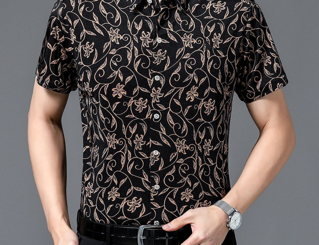 Siziza - Short Sleeves Shirt for Men - Sarman Fashion - Wholesale Clothing Fashion Brand for Men from Canada