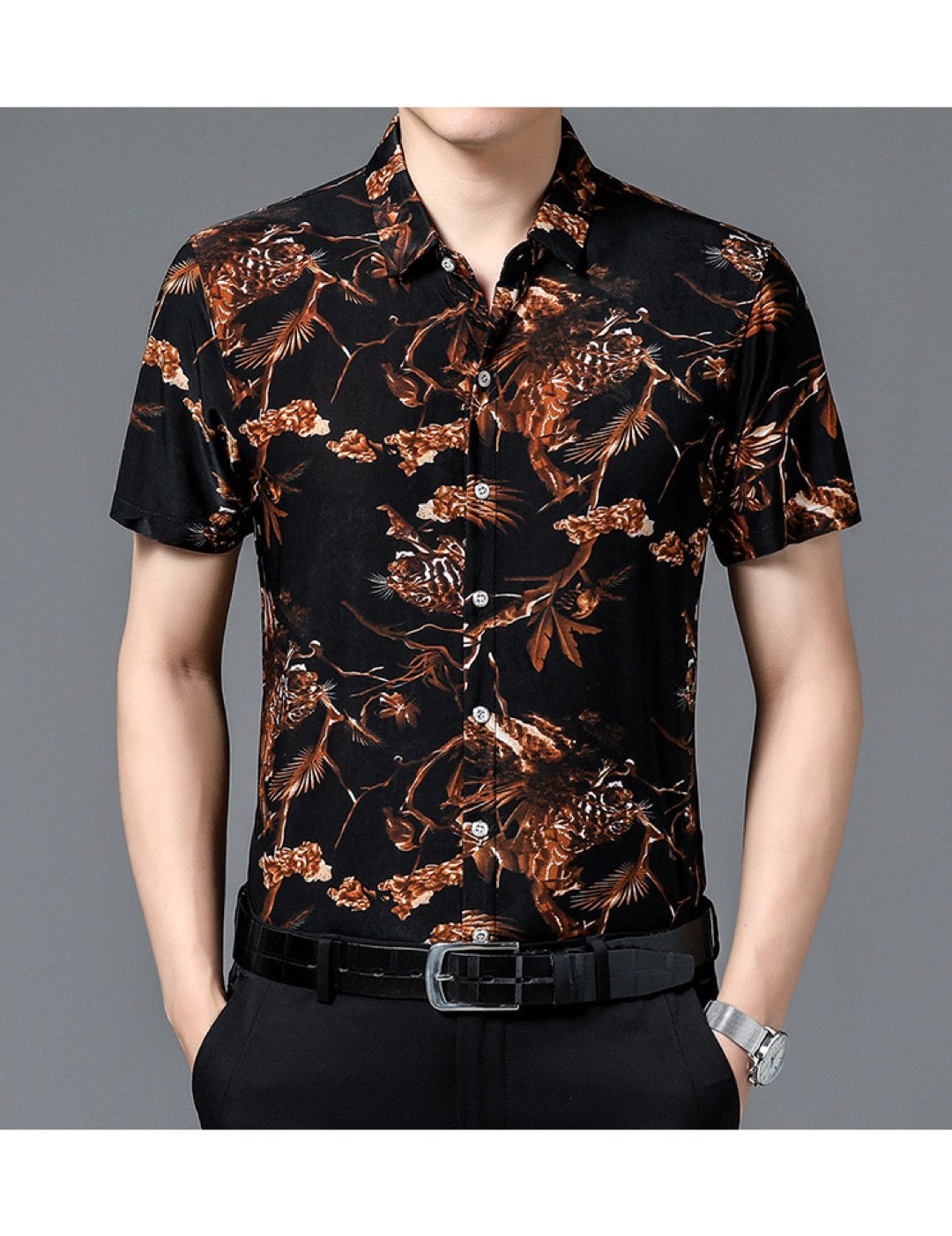 Siziza - Short Sleeves Shirt for Men - Sarman Fashion - Wholesale Clothing Fashion Brand for Men from Canada