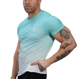 Sky Blue 2 - Blue/WhiteT-Shirt for Men - Sarman Fashion - Wholesale Clothing Fashion Brand for Men from Canada