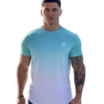 Sky Blue - Blue/WhiteT-Shirt for Men - Sarman Fashion - Wholesale Clothing Fashion Brand for Men from Canada