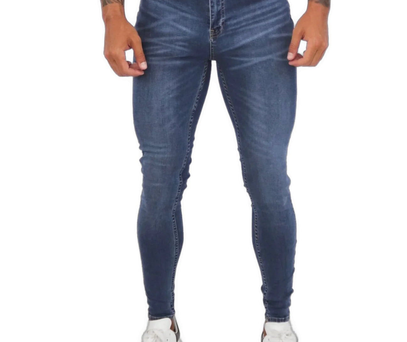 SLONY - Dark Blue Skinny Jeans for Men (PRE-ORDER DISPATCH DATE 25 September 2024) - Sarman Fashion - Wholesale Clothing Fashion Brand for Men from Canada