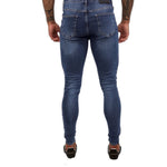 SLONY - Dark Blue Skinny Jeans for Men (PRE-ORDER DISPATCH DATE 25 September 2024) - Sarman Fashion - Wholesale Clothing Fashion Brand for Men from Canada