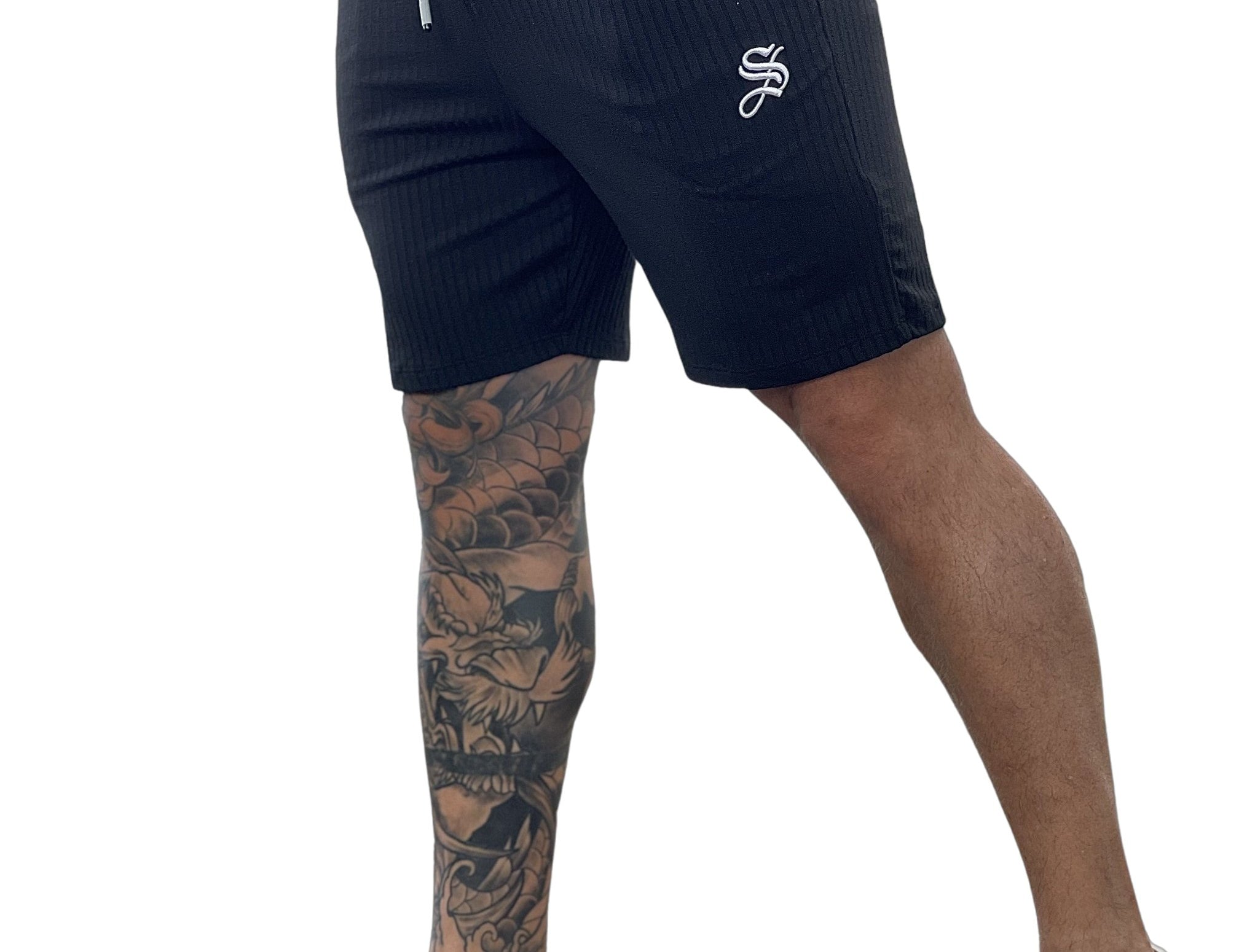 Slurve - Black Shorts for Men - Sarman Fashion - Wholesale Clothing Fashion Brand for Men from Canada