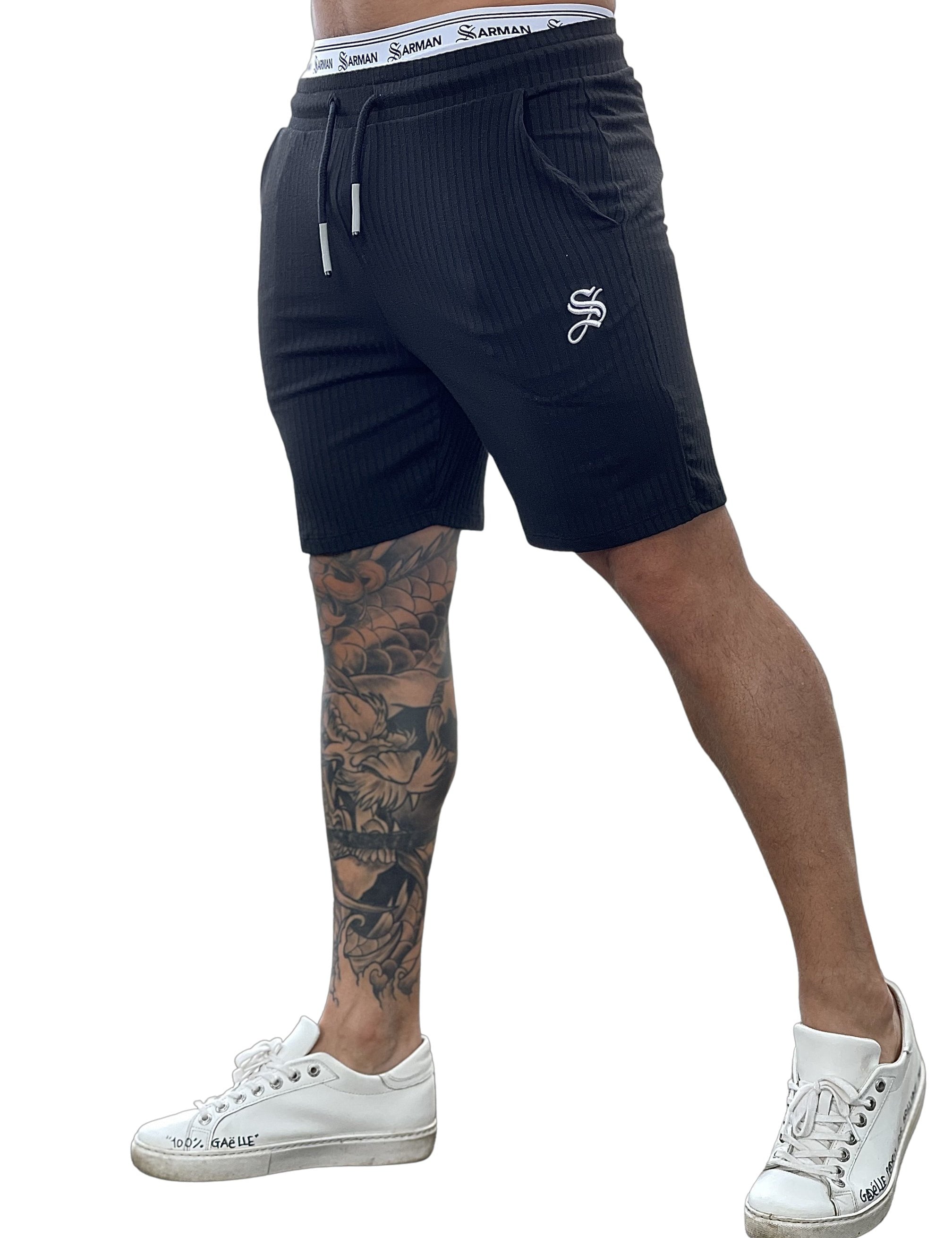 Slurve - Black Shorts for Men - Sarman Fashion - Wholesale Clothing Fashion Brand for Men from Canada